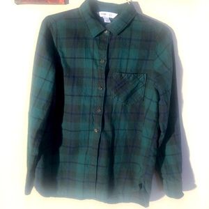Green/ blue flannel OLD NAVY The Classic Shirt